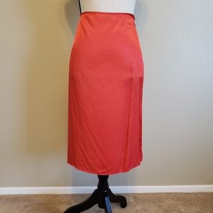 Banana Republic Satin & Rhinestone Slip Skirt